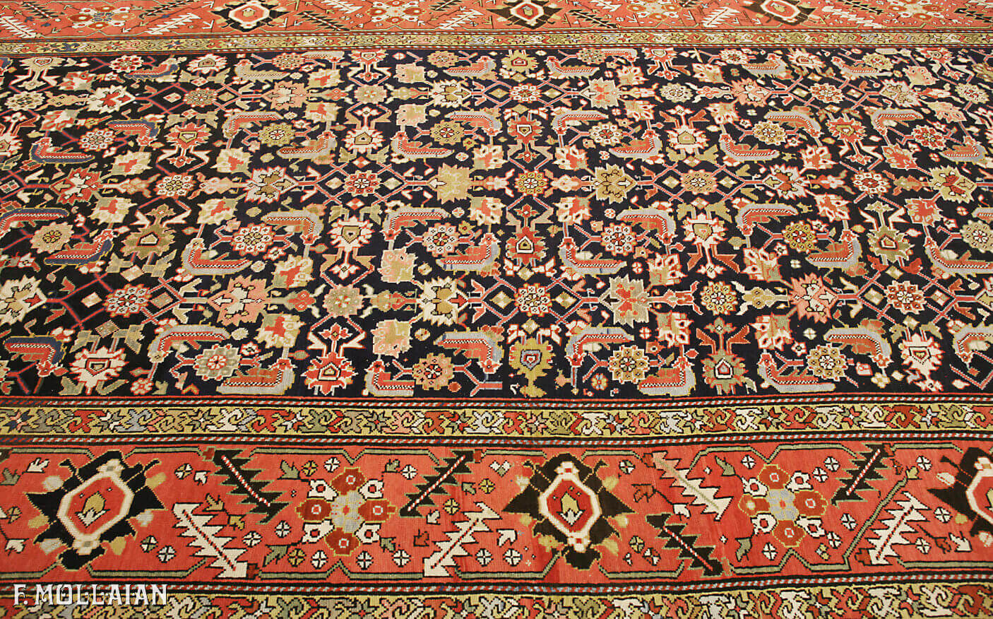 Antique Caucasian Karabakh (Qarabag) Gallery Size Carpet n°:82557031